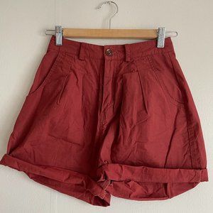 BDG High-Waisted Burnt Orange Shorts